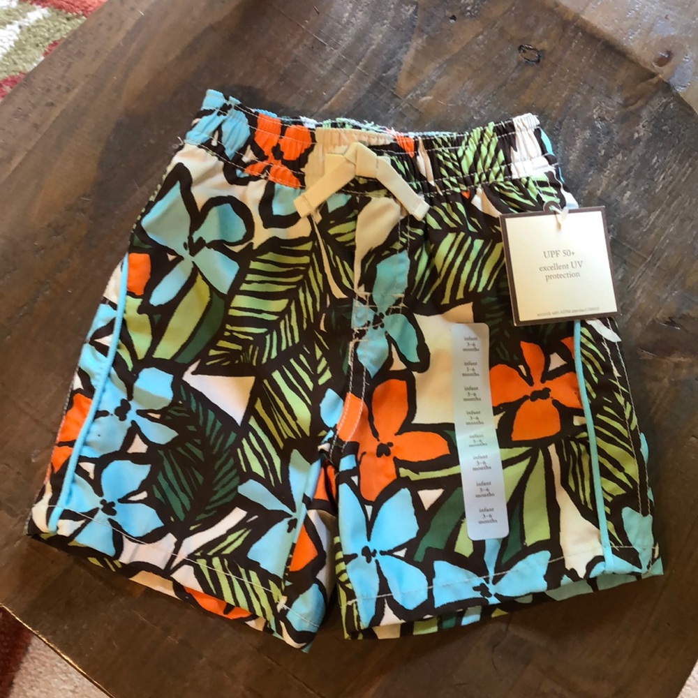 Gap infant 3-6 months swim trunks.